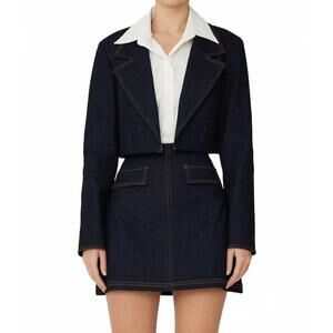 NEW JS71 donita jean jacket in dark wash